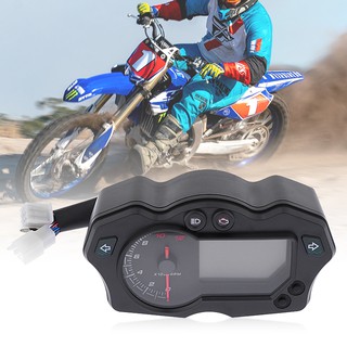 Motorcycle Digital LCD Speedometer Odometer Tachometer Gauges Instrument