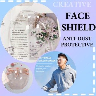 Nopeet face shield acrylic full face sheild OVERSIZED EXAGGERATED VISOR WRAP sheild LARGE MIRROR | EYE SHIELD | EYESHIELD | NOPEET INSPIREDCL