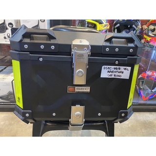 【Ready Stock】■♚✣sec adventure v2 45 liters alloy top box with backrest