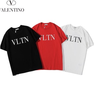 】 summer Valentino casual plus size T-shirt loose letter cotton shirt tops