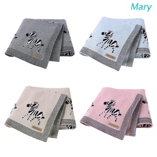 Mary Baby Blankets Swaddle Wrap Cotton Knitted Newborn Stroller Bedding Sleeping Covers 100*80cm Toddler Infant Month Blanket