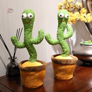 【Ready Stock】❉♗Tiktok Cactus Plush Toys Electronic Shake Dancing SEXY Crazy Cactus Funny Toys tiktok