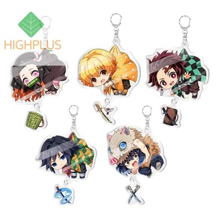 ♞ZM-5pcs Cartoon Anime Keychain Bag Pendant Key Ring for Kids Birthday Gifts