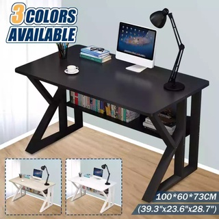 study table with drawer ☜Computer Desk Laptop Writing Table Drawers Large Study Table with Shelves H