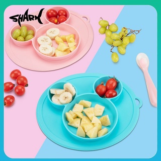 Baby Plate Míckey Non-Slip Silicone Placemat Baby Feeding Plate Mat BPA Free Baby Suction Plate