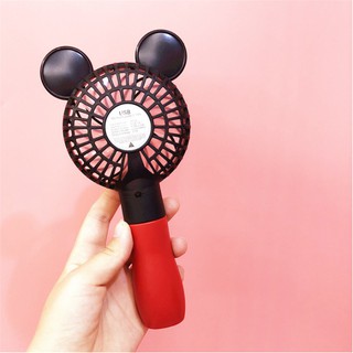 Cute Mickey USB fan mini handheld fanbattery rechargeable (2)
