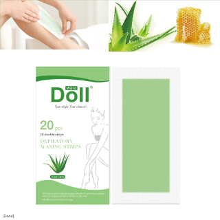 20PCS Hair Removal Waxing Strips for Women & Men Depilatory Paper Painless Hair Removal[Doosl]