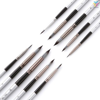 ۞fast shipping 10pcs Paint Brushes Set Kit Round Pointed Tip Brushes with Nylon Hair for Artist Acrylic Aquarelle Gouache Watercolor Oil Painting for Great Art Drawing Supplies (3)