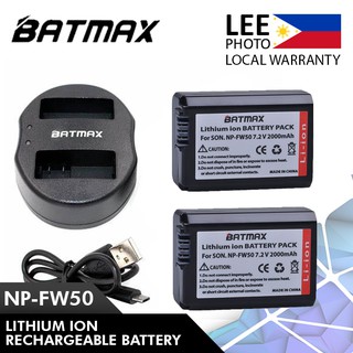 BATMAX Sony NP-FW50 2000mah 2pcs Battery and Dual USB