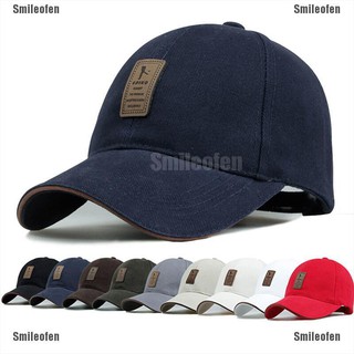 Smileofen 2016 Golf Logo Cotton Baseball Cap Sports Golf Snapback Outdoor Simple Solid Hats For Men