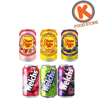 KOREAN DRINK▣☒Chupa Chups/ Welch's Sparkling Soda 355 ml Korean Drinks Korean Products