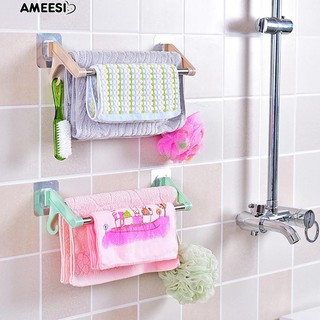 ♥❤ Kitchen Multifunctional Towel Cabinet Rack Hanger Bathroom Double Pole Holder