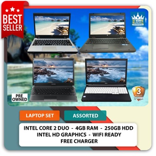 Laptop Celeron/Intel Core 2 Duo 4gb Ram / 250gb HDD / Intel HD Graphics / Wifi Ready / Free Charger
