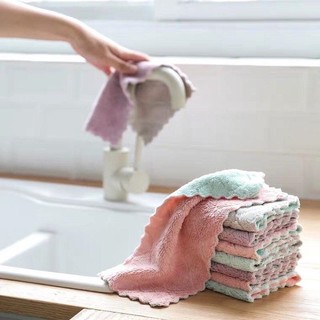 10pcs/set Microfiber Cleaning Dish Cloth/High-efficiency Absorbent Kitchen Dish Towel /Kitchen Oil