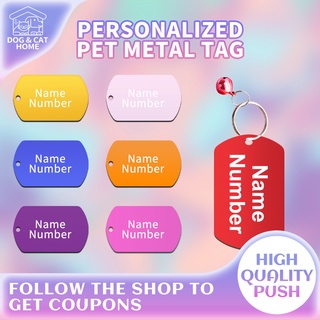 Custom Pet ID Badge Dog Tag Personalized Name Engraved ID Tags Dog Military Card Cat Collar Names