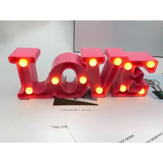 Romantic LOVE Shape LED Night Light Wedding Festival Party Home Decor Lamps (3)