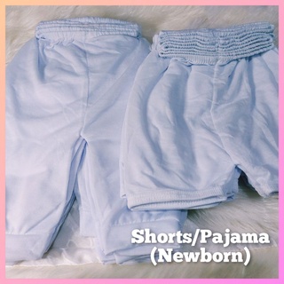 Newborn Infant Shorts/Pajama White. Cotton Blend (MANIPIS/FRESCO)