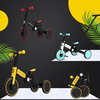 ☽◑Baby bicycle 3 in1 Foldable Tricycle Children's Scooter Balance bike Five Modes 3Wheels Kids Strol