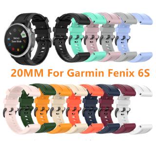 For Fenix 5S/Fenix 5S Plus Strap Silicone Sport Watch Replacement Band 20mm Easy Fit for Garmin Fenix 5S/Fenix 5S Plus/Fenix 6S/Fenix 6S Pro