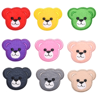 cartoon colorful bear patch DIY Sew/Iron on badges patches cloth embroidery Applique