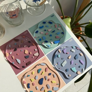 [Mienne 1989] Acrylic terrazzo coaster 4type (scheduled to be restocked on January 8)