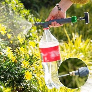 Watering Sprayer High Pressure Air Pump Manual Sprayer Adjustable Drink Bottle Spray Head