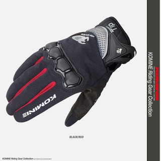 KOMINE Carbon Leather Gel Protection Racing Gloves Motorcycle GK-162 Touch Screen Gloves Motorbike M