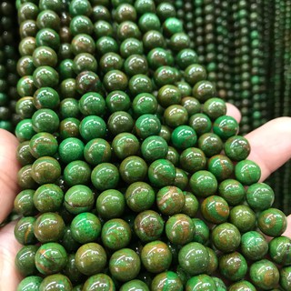 Natural domestic malachite round bead semi-finished product Africa jade scattere