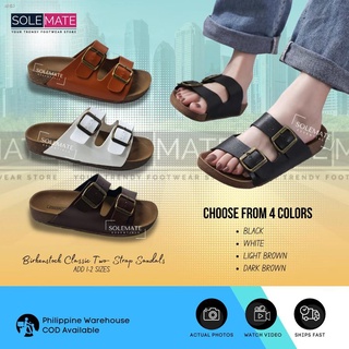 Ang bagong[wholesale]►♠【SOLEMATE 36-45】BIRKENSTOCK TWO-STRAP SLIPPERS SANDALS