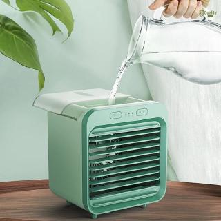 <Ready Stock+COD> Rechargeable Water-cooled Air Conditioner Desktop Cooling Fan Air Cooler for Summer Home Air cooler mini desktop air conditioner /air cooler air conditioner /Mini Portable Personal USB Rechargeable Air Conditioner Multifunctional Cooler (2)