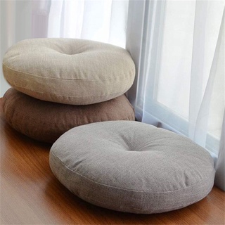 Futon & Shoe DryersJapanese Style Linen Cotton Futon Cushions Thick Round Floor Meditation Balcony W