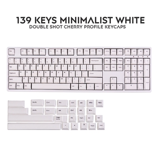 139 Keys PBT Keycap Cherry Profile Double shot keycap For filco CHERRY Ducky iKBC Mechanical Gaming Keyboard