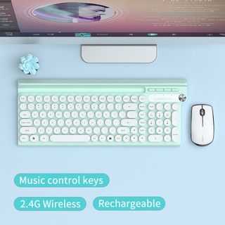 U-Tech Langtu 2.4G Wireless Keyboard And Mouse Set Multimedia Rechargeable LT500/LT400