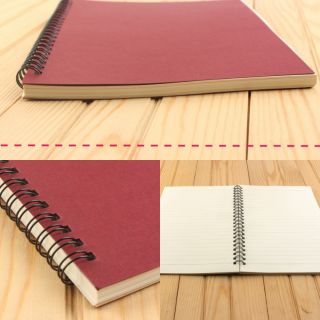 P18 A5 Spiral Notebook Kraft and colorful cover (2)