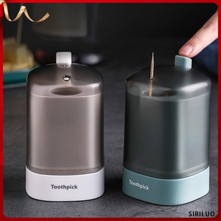 Home Toothpick Box Creative Automatic Pressing Toothpick Container Hotel Toothpick Storage Box Living Room Plastic Toothpick Can