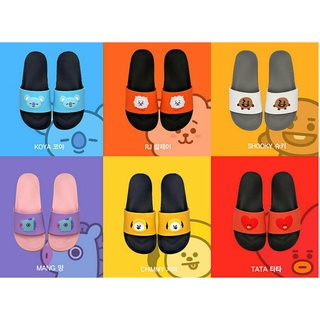 KPOP BTS line BT21 Cute Non-slip Silicone Slippers Lady Cute Slippers COD