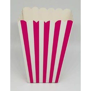 6 pcs Popcorn Box Stripes Design Party Favors (1)