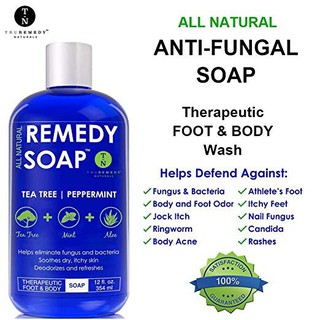Remedy Soap Tea Tree Oil Body Wash, Helps Body Odor, Athlete’s Foot, Jock Itch, Ringworm, Yeast Infe