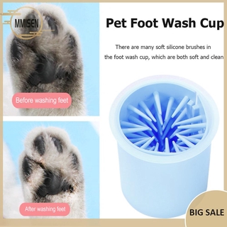 Portable Dog Cat Dirty Paw Cleaner Cup Pet Puppy Kitten Feet Washer Bucket