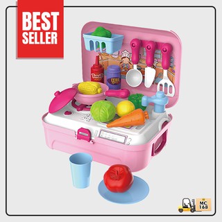 MC Kitchen Play Set Back Pack Girl And Boy For Kid Gift Toys.1pcs xposte courier choose