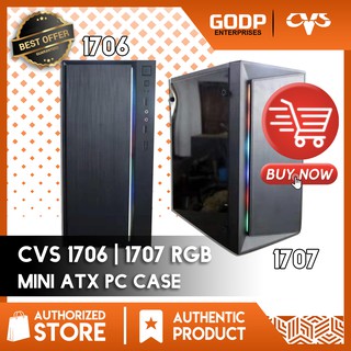 [ CVS ] 1707 RGB Mini ATX Case PC Case Computer Case Desktop Gaming FREEE 700w PSU