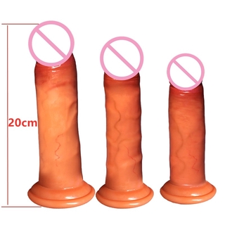 LL Dual Layered Silicone Dildo Real Touch Removable Skin With Suction Cup Sex Toys for Female Mastur (4)