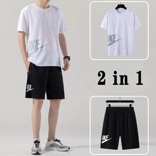 【2 in 1 Set】 Korean Terno T-shirt+Shorts Unisex (8)