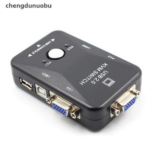 [chengdunuobu] 2 Port USB VGA KVM Switch Box For Mouse Keyboard Monitor Sharing Computer PC [chengdunuobu]