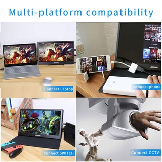 computer 15.6" Portable touch computer monitor pc HDMI IPS LCD 13.3" 2K gaming monitor for PS3 PS4 X (5)
