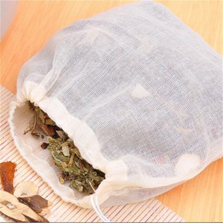 WEIJIAO 10pcs 8x10cm Cotton Muslin Drawstring Reusable Bags