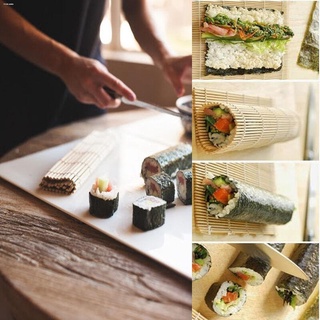 Cooling Mats┋Bamboo Sushi Mat Onigiri Rice Roller Rolling Maker Tool Supply For Kitchen Home (3)