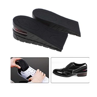 klf-Unisex Air Cushion 2 Layer 5cm Increase Height Lift Up Shoe Insole Pad