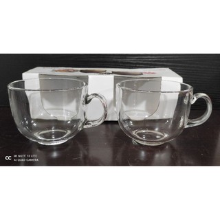 2pcs Cappuccino Clear Glass Mug High Quality Product