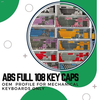 Keyboard & mice❁❈ABS Full Keycaps OEM Profile for 61 / 71 / 87 / 104 key Backlit Mechanical Keyboard